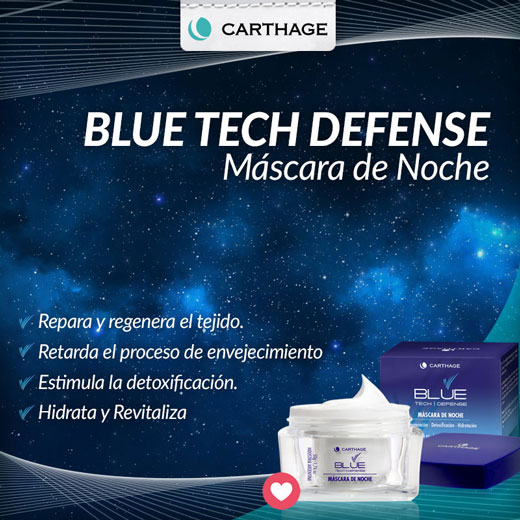 Blue Tech Defense Máscara de Noche