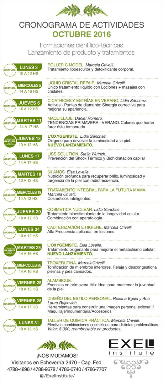 EXEL INSTITUTE OCTUBRE 2016