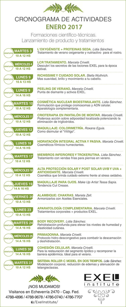 EXEL INSTITUTE ENERO 2017